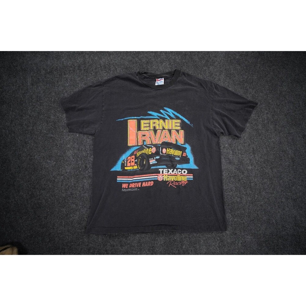 1994 Ernie Irvan 28 Champions Of Racing Nascar Tshirt Mens L Vtg Texaco Havoline